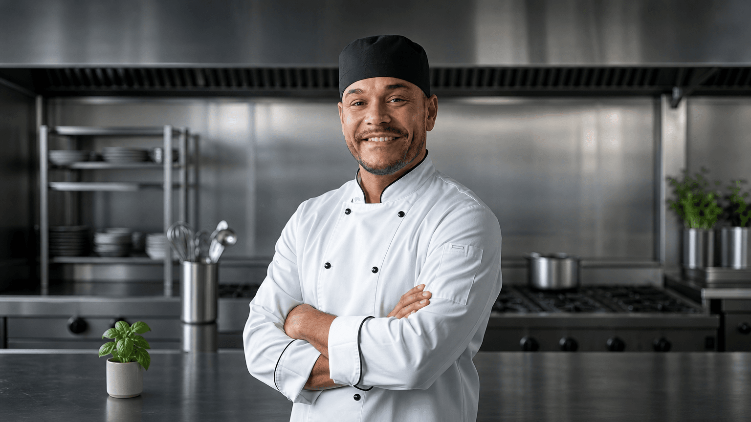 Professional chef ready to prepare your private dining experience