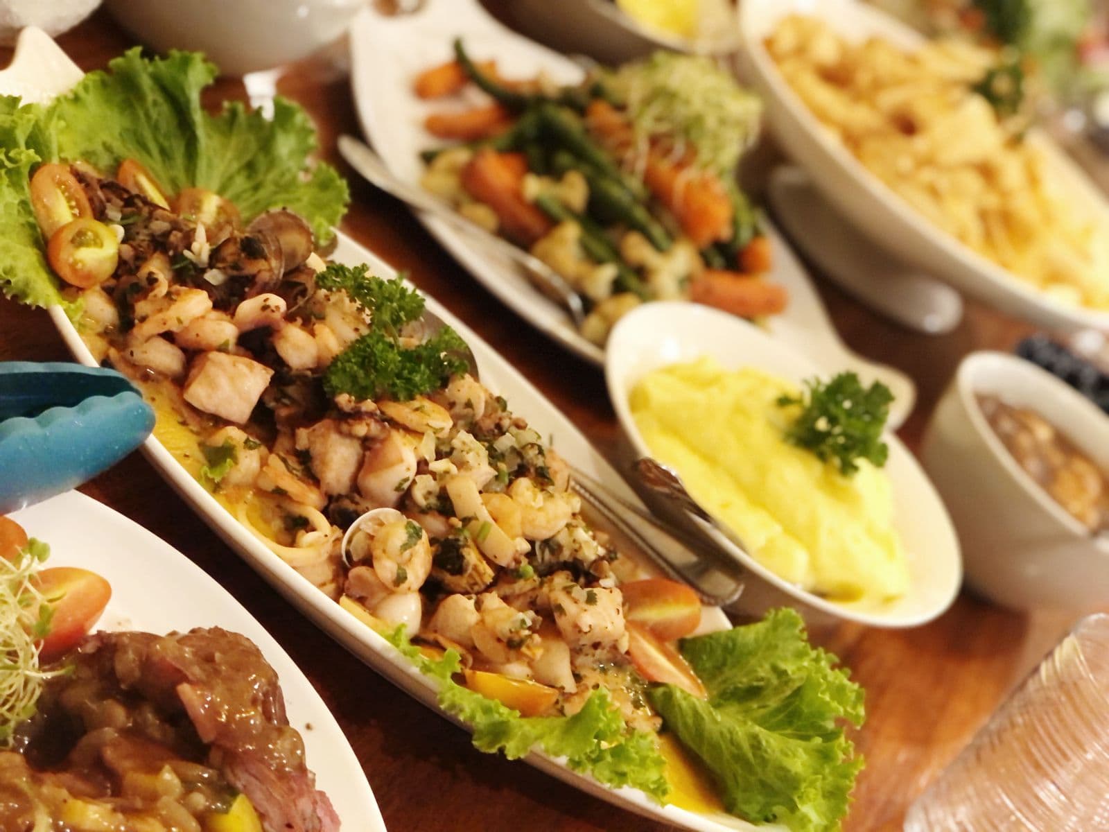 Beautiful seafood and gourmet dishes prepared by private chef